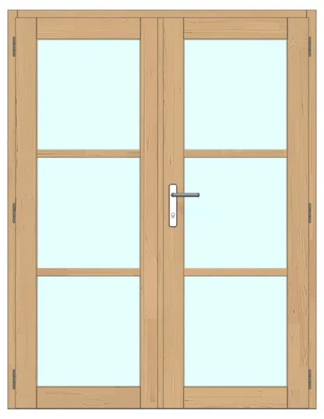 Deur met veiligheidsglas — PD02